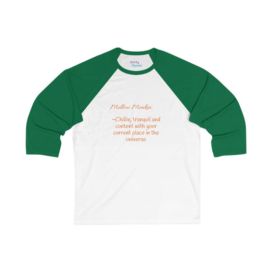 Baseball Tee - Mellow Monkin Tranquility Design